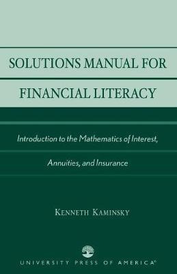Libro Solutions Manual For Financial Literacy - Kenneth K...