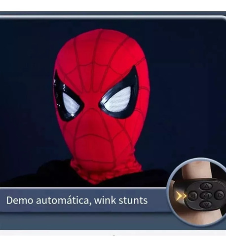 Máscara De Spider-man, Ojos En Movimiento, Destellos. Rr1