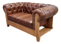 Comprar Sillon Chesterfield Constructor 2 Cuerpos Cuero Vacuno