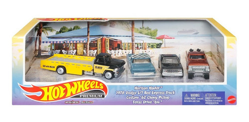 Imagem 1 de 6 de Hot Wheels Premium - Diorama Classic Pickups