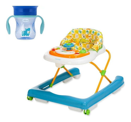 Andador Para Bebê Buggy E Copo Perfect Cup - Azul