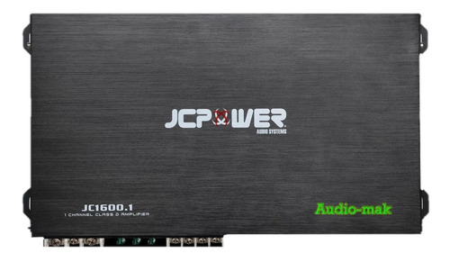 Amplificador Jcpower Jc1600.1 Clase D 1600w Max