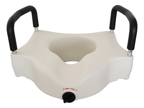 Asiento Elevado/incremento Para Baño Wc C/apoyabrazos Seguro