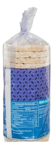 8 Pza Tortitas Arroz Great Value Sin Sal 130 G