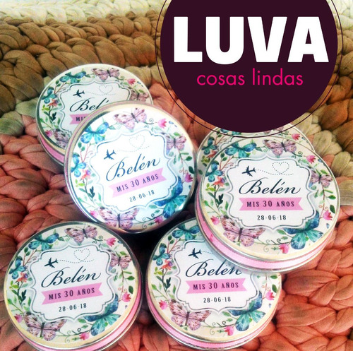 Souvenirs Lata Pastillera Personalizada Con 1 Jabón!
