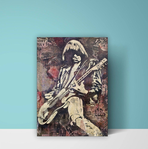 Cuadros Johnny Ramone - Los Ramones - 15x20