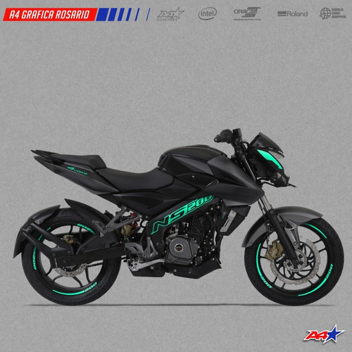 Calcos Bajaj Rouser Ns200 Ns 200 2023 Verde Menta