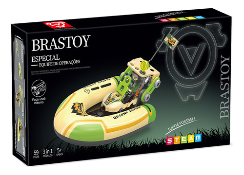 Brastoy Blocos Montar Stem Brinquedos Infantil De Construção Aprendizado 59 Peças Original