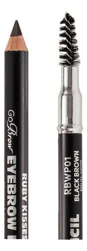 Lápis Sobrancelha 2 Em 1 Go Brow Dark Brown Ruby Kisses