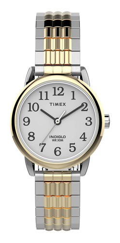 Reloj Mujer Timex Tw2v059009j Cuarzo Pulso Bicolor En Acero 