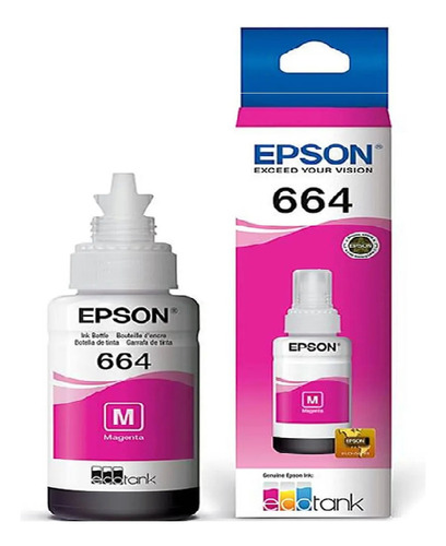 Tinta Epson 664 Magenta L110,l121,l200,l220,l300,l350...