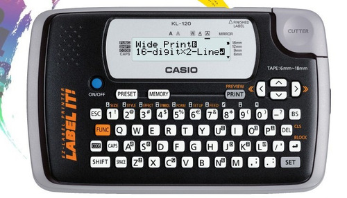 Rotuladora Casio De Etiquetas. Kl-120 Rotulador Wide Text!