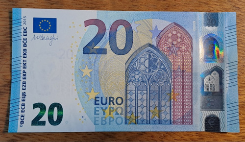 Billete 20 Euro Año 2015. Sin Circular.