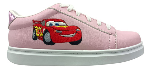 Tenis Bordados Rayo Mcqueen Cars Para Niño Y Niña