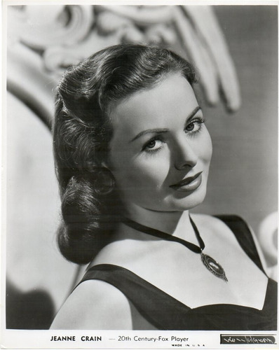 Foto Original Jeanne Crain 20th Century Fox Made In U. S. A