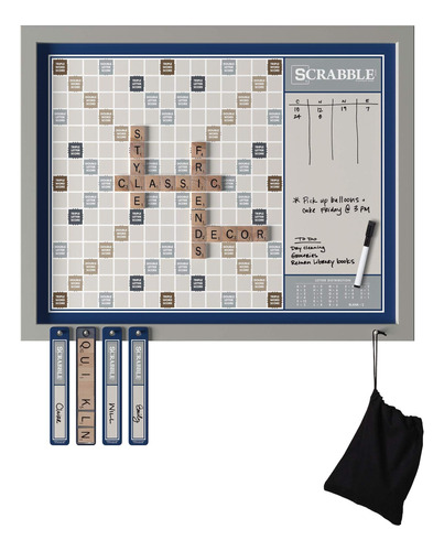 Ws Game Company Scrabble Deluxe Edición De Pared 2 En 1 Co.
