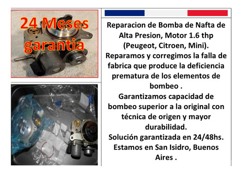 Recambio O Reparacion Bomba Alta Presion Thp 24 Meses Gar