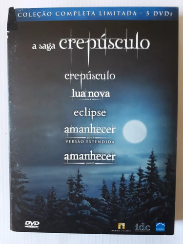 Dvd A Saga Crepúsculo - Coleção Completa - 5 Discos Original (Usado)