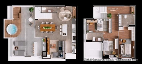 Imagem 24 de 26 de Apartamento Com 3 Dormitórios À Venda Com 88.76m² Por R$ 655.000,00 No Bairro Boa Vista - Curitiba / Pr - M2bv-nhr301
