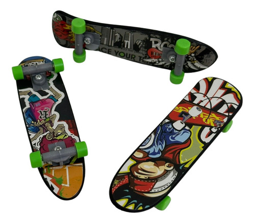 Brinquedo Skate De Dedo Miniatura Kit Com 3 - Art Brink