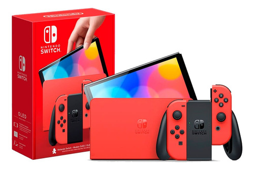 Nintendo Switch Oled 64gb Red Mario Edição Especial