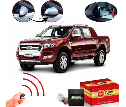 Imagem 1 de 3 de Módulo Rebatimento Tilt Down Tury Ford Ranger 2019 2020 2021