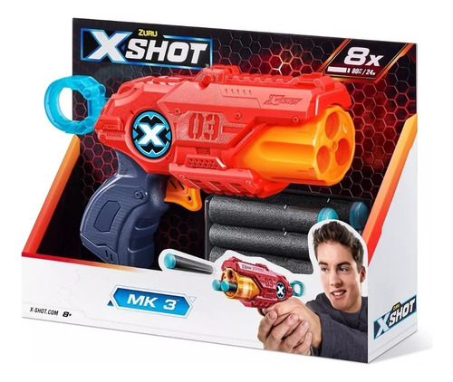 Pistola Revolver X-shot Mk 3 Excel Lanza Dardos Original