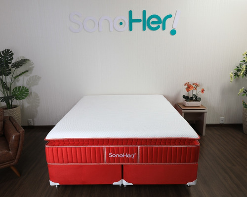 Imagem 3 de 10 de Colchão Magnético C/ Base Box + Massageador - Luxe Casal