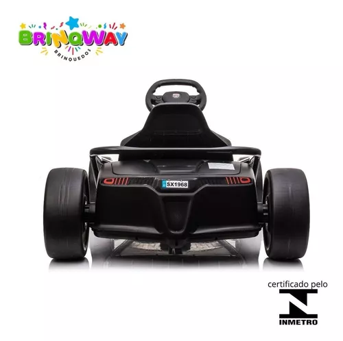 Mini Carrinho Infantil Estilo Kart Drift Elétrico Vermelho