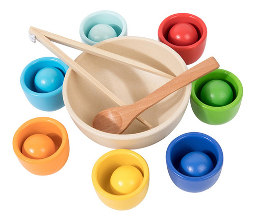 Bolas De Arcoíris En Tazas, Juguetes, 7 Colores