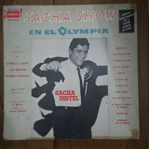 Vinilo De Sacha Distel En El Olympia Sacha Show