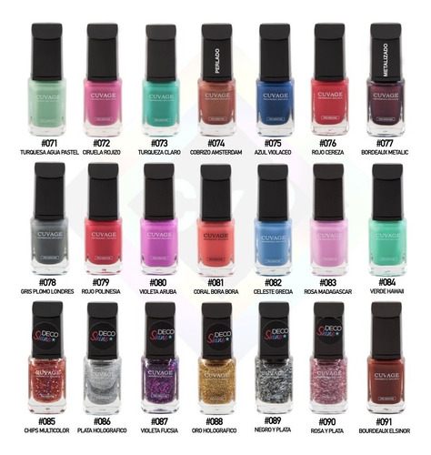Imagen 5 de 10 de Esmaltes De Uñas Tradicional X 8 S Tacc Cuvage Kit Combo C