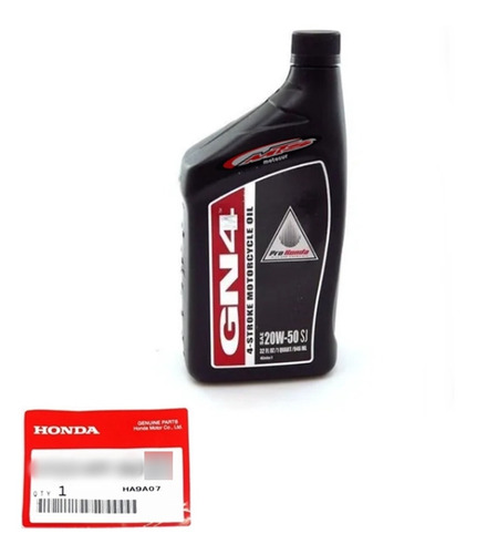 Aceite Gn4 Honda Oil Orginal 20w-50 Oficial Service Moto Sur