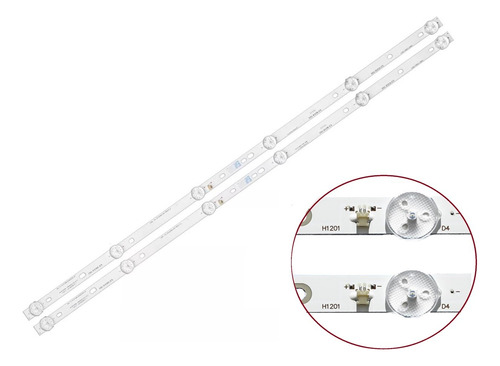 Kit 2 Tiras Led Compatible Con Hl-00320a30-0601s-03 Smx32z1