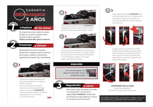 Tapa Rígida Plegable Durabox Silverado