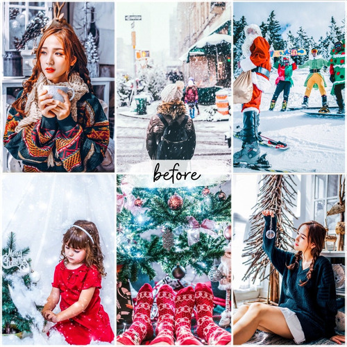 Navidad Lightroom Presets Iphone Android Filtros Instagram