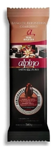 Chocolate Lodiser Alpino semiamargo tableta de 500g