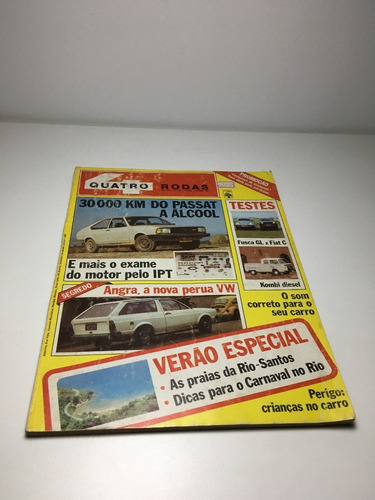 Revista Quatro Rodas Janeiro 1982 Nova Perua Vw N258