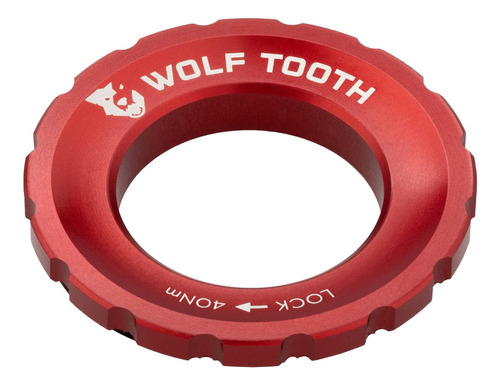 Wolf Tooth Centerlock - Anillo De Bloqueo Para Rotor Rojo