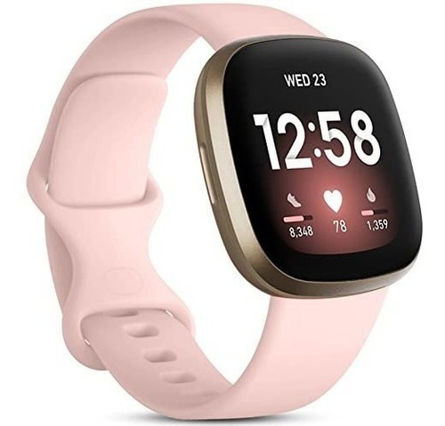 Malla Para Reloj Fitbit Versa 3-4 Sense2 Silicona Arena Ro L