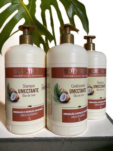 Kit 2 Shampoo 1 Condicionador Umectante 1 L Bio