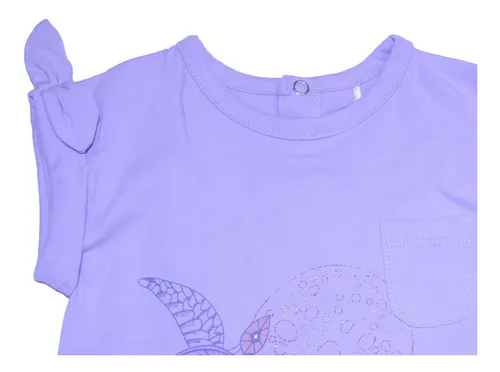 Polera Bebe Niña Lavanda Pillin