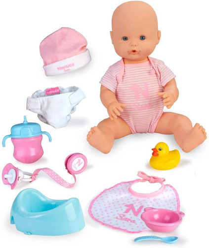 Muñeca Nenuco Sara De Juguete 11 Funciones 10 Accesorios
