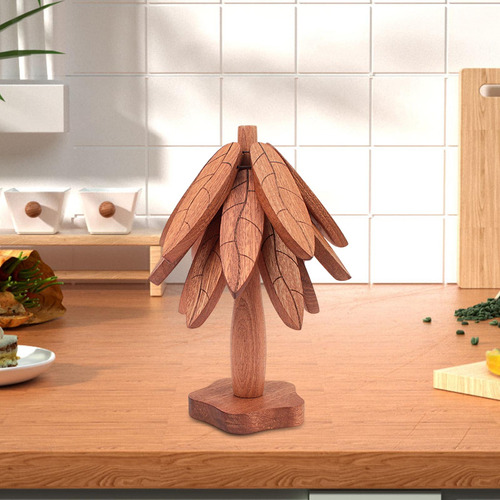Posavasos De Madera, Tapete Aislante, Centro De Mesa Con