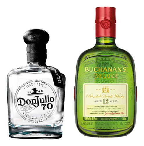 1 Tequila Don Julio 70 700 Ml Y 1 Buchanans 12 700 Ml