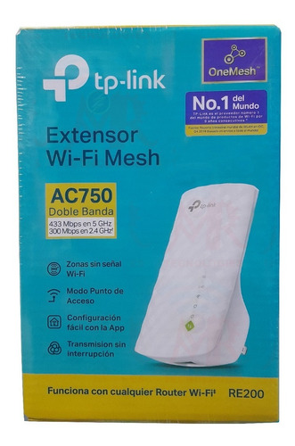 Re200 Extensor De Rango Dual Banda Wi-fi Ac750 Tp-link