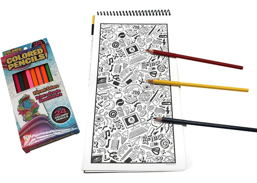 Imagen 3 de 6 de Libro De Colorear Para Adultos Almohadilla Para Colore...
