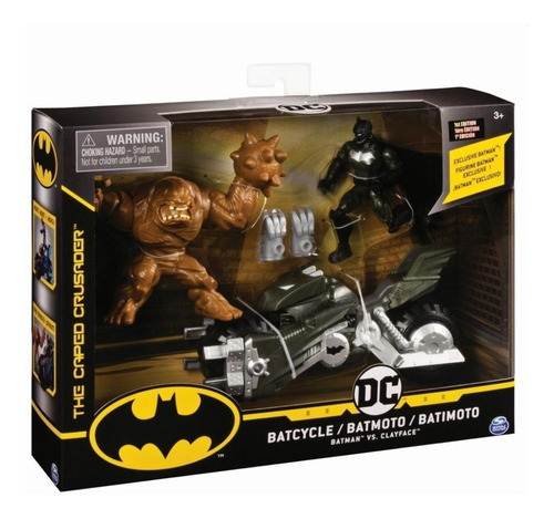 Batimoto Batman Vehiculo + Figuras Clayface 67811 Dc Srj
