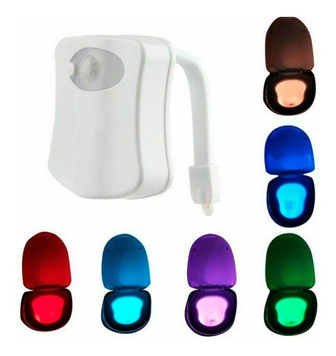 Luz Led Para Inodoro 8 Colores Con Sensor De Movimiento