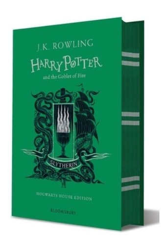 Harry Potter - THE GOBLET OF FIRE - Slytherin - Tapa Dura, de J. K. Rowling. Editorial Bloomsbury en inglés, 2020